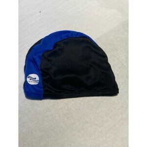 Unisex TS-Sport Swim Cap One Size Black  Blue